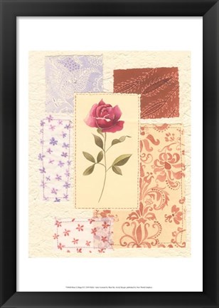 Framed Rose Collage II Print