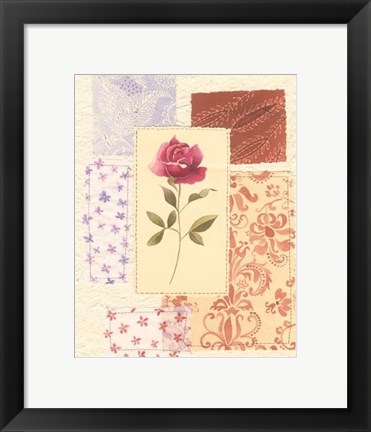 Framed Rose Collage II Print