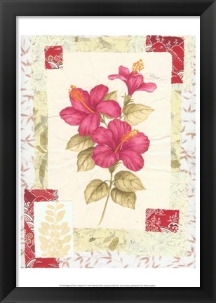 Framed Magenta Flower Studies IV Print