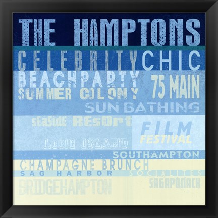 Framed Hamptons Print