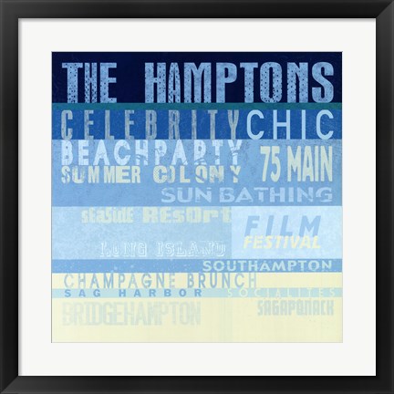 Framed Hamptons Print