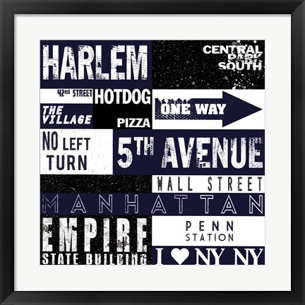 Framed New Your City Print