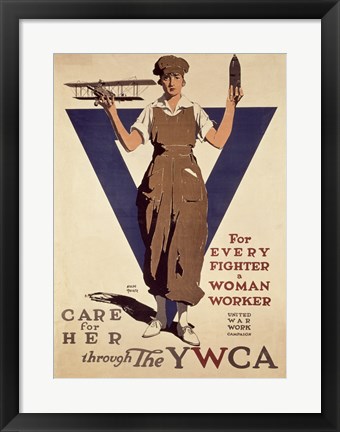 Framed For Every Fighter a Woman Worker YWCA Print