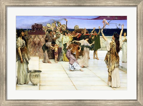 Framed Dedication to Bacchus, 1889 Print