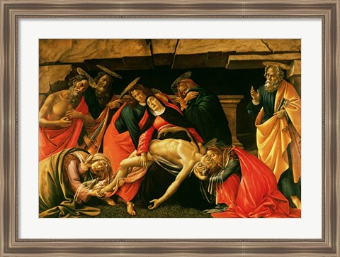 Framed Lamentation of Christ. c.1490 Print