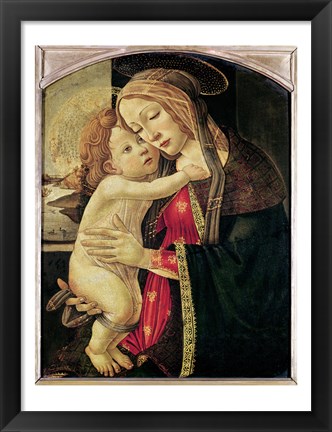 Framed Virgin and Child, c.1500 Print