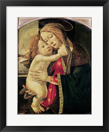 Framed Virgin and Child, c.1500 Print