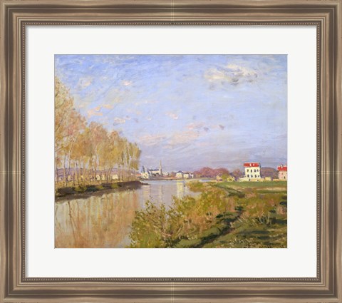 Framed Seine at Argenteuil, 1873 Print