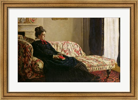 Framed Meditation, or Madame Monet on the Sofa, c.1871 Print