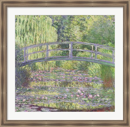 Framed Waterlily Pond: Green Harmony, 1899 Print