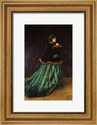 Framed Camille, or The Woman in the Green Dress, 1866 Print