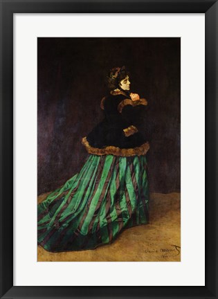 Framed Camille, or The Woman in the Green Dress, 1866 Print