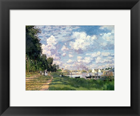 Framed Marina at Argenteuil, 1872 Print