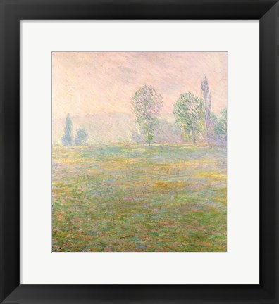 Framed Meadows in Giverny, 1888 Print