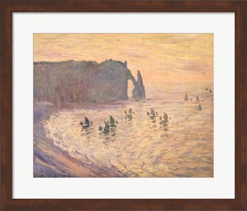 Framed Cliffs at Etretat, 1886 Print