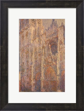 Framed Rouen Cathedral, Midday, 1894 Print