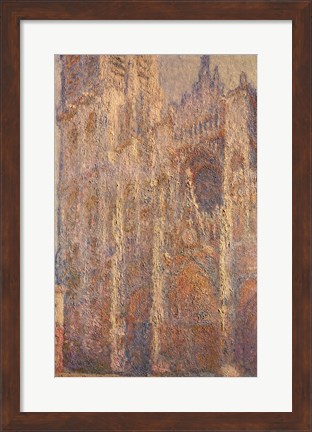 Framed Rouen Cathedral, Midday, 1894 Print