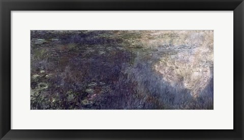 Framed Waterlilies - The Clouds (left section), 1914-18 Print