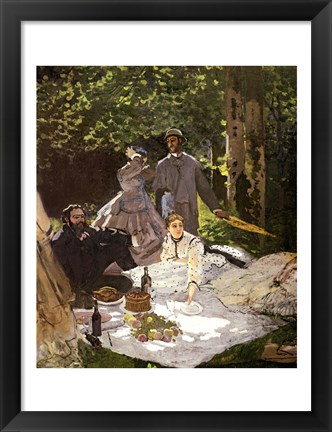 Framed Dejeuner sur l&#39;Herbe, Chailly, 1865 Print