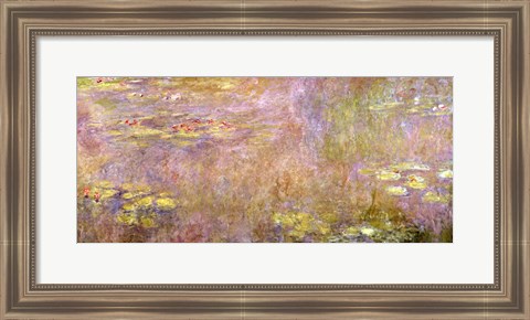 Framed Waterlilies, after 1916 Print