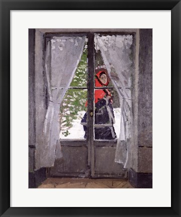 Framed Red Cape (Madame Monet) c.1870 Print