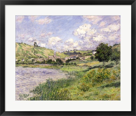 Framed Landscape, Vetheuil, 1879 Print