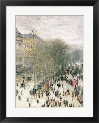 Framed Boulevard des Capucines, 1873-4 Print