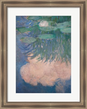 Framed Waterlilies, detail, 1914-17 Print