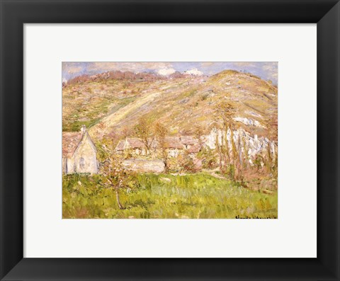 Framed Hamlet on a Cliff near Giverny Print