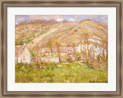 Framed Hamlet on a Cliff near Giverny Print