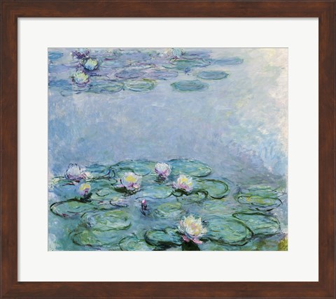 Framed Water Lilies Print