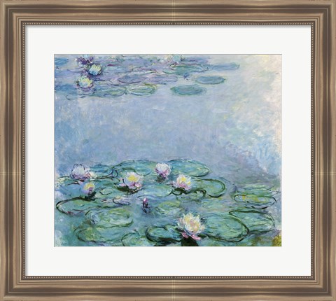 Framed Water Lilies Print