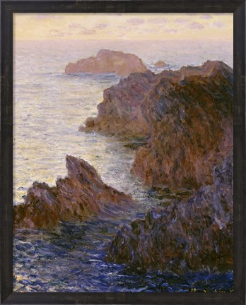 Framed Rocky Point at Port-Goulphar Print