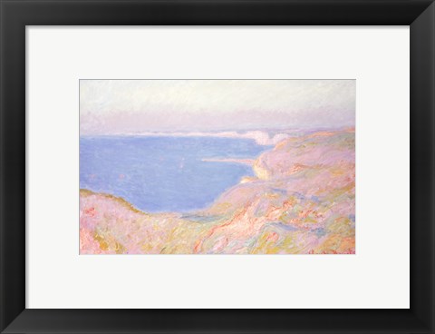 Framed On the Cliffs near Dieppe, Sunset, 1897 Print