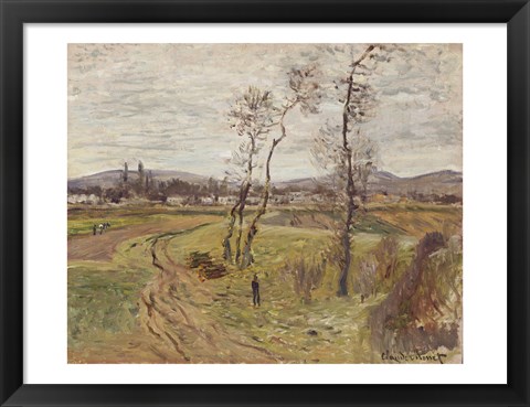 Framed Gennevilliers Plain, 1877 Print