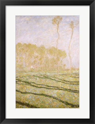 Framed Spring Countryside at Giverny, 1894 Print