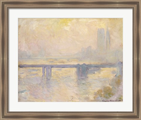 Framed Charing Cross Bridge, 1903 Print