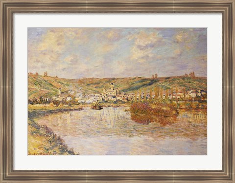 Framed End of the Afternoon, Vetheuil Print