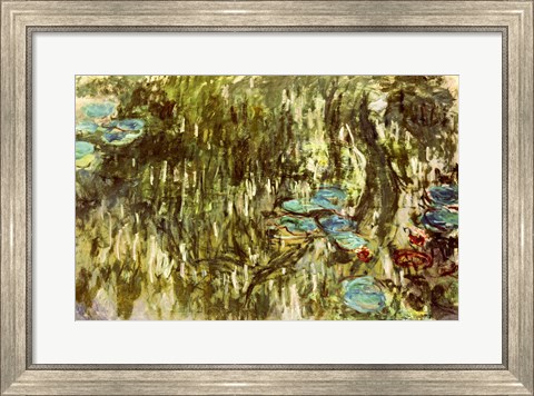 Framed Lily Pond, 1881 Print