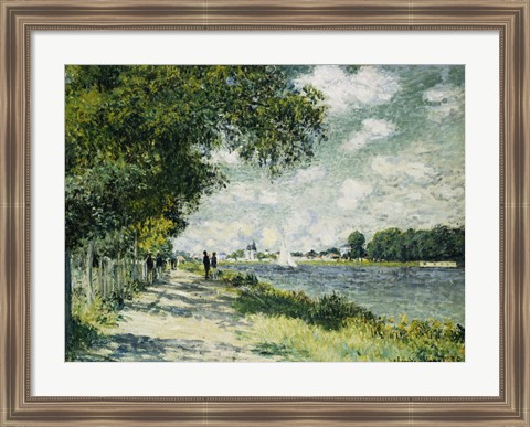 Framed Seine at Argenteuil, 1875 Print