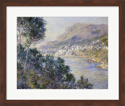 Framed Monte Carlo, Vue de Cap Martin, 1884 Print