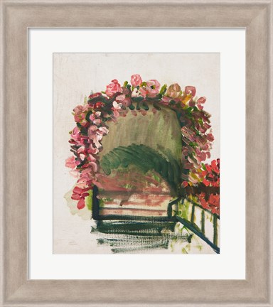 Framed Roses arches, Giverny, 1912-13 Print