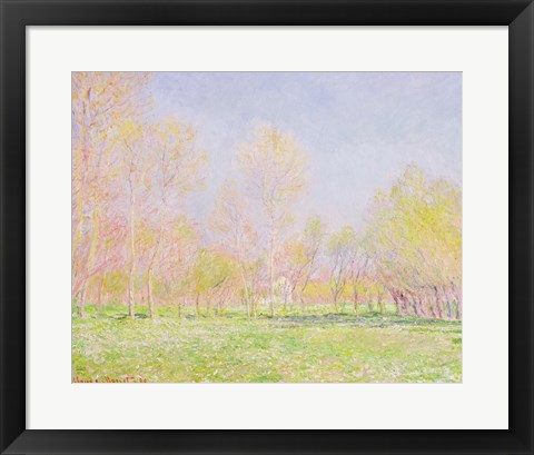 Framed Spring in Giverny, 1890 Print