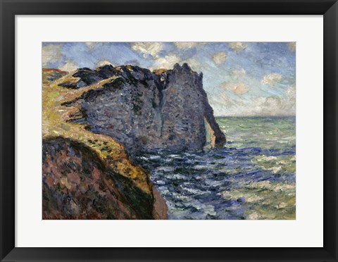 Framed Cliff of Aval, Etretat Print