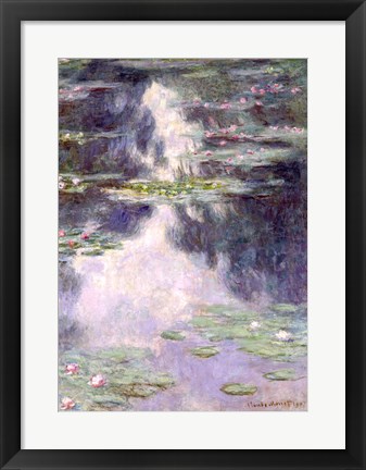 Framed Pond with Water Lilies, 1907 Print