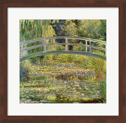 Framed Waterlily Pond, 1899 Print