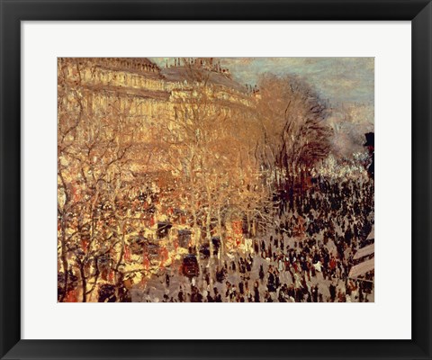 Framed Boulevard des Capucines, 1873 Print