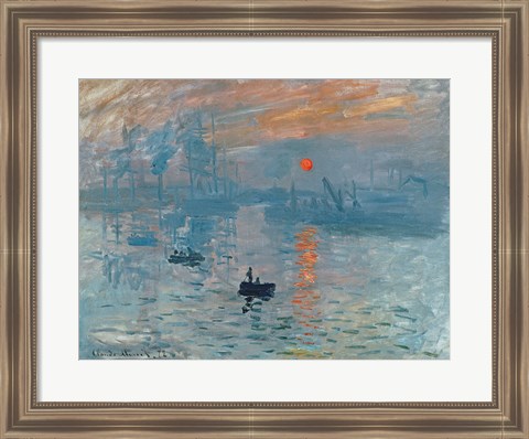 Framed Impression: Sunrise, 1872 Print