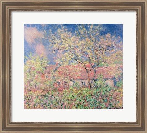 Framed Springtime at Giverny, c.1880 Print