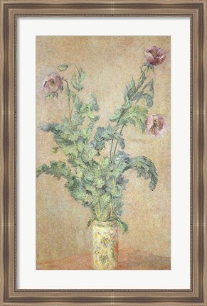 Framed Purple Poppies Print